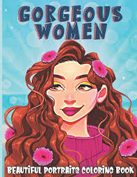 Gorgeous Women-Beautiful Portraits Coloring Book: Attractive Glamour Models  Faces