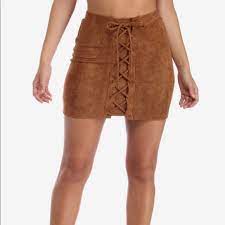 Explore the newest trends and essentials designed for any and every occasion! Windsor Skirts Windsor Brown Lace Up Skirt Poshmark