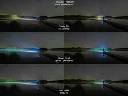Compared Some Of My Lights At A Small Lake Last Night