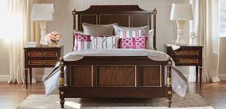 Twin bunk bed features textured oak finish and an arched spindled headboard and footboard with bedknobs. Georgetown Bed Beds Ethan Allen