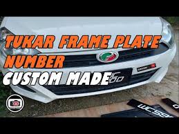Maybe you would like to learn more about one of these? Ep33 Tukar Frame Plate Number Custom Made Axia E Hd Youtube