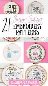 New release mystery sewing box accessory set. 21 Super Sassy Embroidery Patterns The Yellow Birdhouse