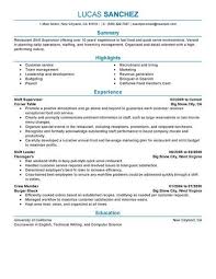 You should now have a pretty good idea about how to write your perfect cv by following standard each cv should be carefully amended and tailored to the job for which you are applying. 32 Best Restaurant Bar Resume Examples Templates From Our Writing Service