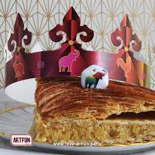 Traditionnelle Galette Des Rois Artisan Boulanger Patissier Artfun Feves Et Couronnes Galette Des Rois Galette Des Rois Frangipane Boulanger Patissier