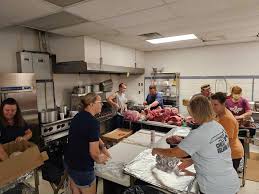 Beginning to end of the meat process.