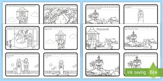 I've made several seasonal sequencing sets i'm starting a new bundle for nursery rhymes, fairy tales, and folk tales! Rapunzel Story Sequencing 4 Per A4 Teacher Made
