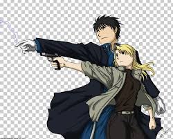 Персонаж аниме, манги и ранобэ. Roy Mustang Riza Hawkeye Alphonse Elric Edward Elric Winry Rockbell Png Clipart Alphonse Elric Anime Black