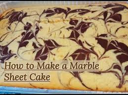 Line one half sheet pan with a silpat mat. How To Make A Chocolate Vanilla Marble Sheet Cake Youtube