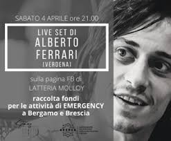 Coronavirus: il live set di ALBERTO FERRARI per Emergency