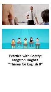 Practice With Poetry Langston Hughes Theme For English B Poetic Devices Poetry Analysis Classic Poems