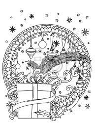 Mandala 8b coloring page can be decorated online with the. Christmas Mandala Coloring Page Adult Coloring Book Holiday Fototapete Fototapeten Tanne Muster Schmuck Myloview De