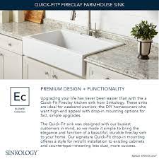 Online shopping for kitchen sink. Anna Quickfit Drop In Farmhouse Fireclay 25 85 In 3 Hole Single Bowl Kitchen Sink In Crisp White Overstock 31910944