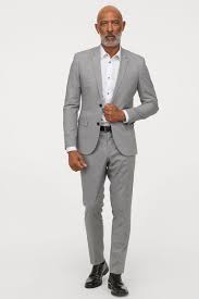 Rated 5 out of 5 by anonymous from nice dress trousers these are good trousers, very comfortable and nice fabric. Skinny Fit Suit Pants Light Gray Melange Men H M Us Light Grey Suit Men Mens Business Casual Outfits Skinny Fit Suits