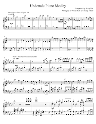 Undertale piano puzzle sheet music. Undertale Piano Medley Sheet Music For Piano Solo Musescore Com