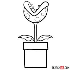 By yuyun 24 mar, 2020 post a comment. How To Draw Piranha Plant Super Mario Sketchok Easy Drawing Guides