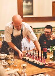 A first course at a big city chefs dinner party: Piers Dawson Private Chef Mallorca Food Consultant