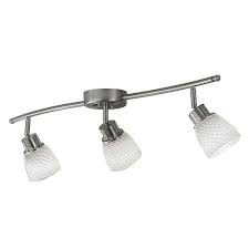 Allen Roth 3 Light Brushed Stainless Steel Fixed Track Light Kit 17831 002 Mn Home Outlet Auction Burnsville 61 K Bid