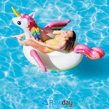 Bouee Licorne Gonflable A Chevaucher Intex