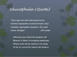 Isixhosa Poetry Hlalutya Umbongo