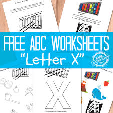 letter x worksheets free kids printable kids activities blog