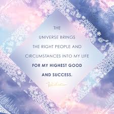 Quote The Universe Brings The Right People And Circumstances Into My Life For My Highes Wiccan Quotes Manifestation Affirmations Inspirational Words Of Wisdom