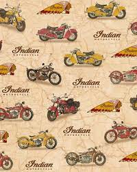 Per Yard Classic Indian Motorcycle Fabric Quilting Treasures Kaffe Fassett Quilts Fabric