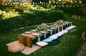 You'll find the most beautiful garden party ideas & inspiration for your summer soiree right here! 10 Tips To Throw A Boho Chic Outdoor Dinner Party Green Wedding Shoes