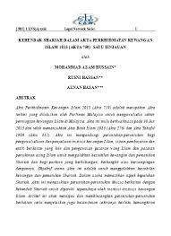 A8.4 ejen takaful dalam akta perkhidmatan kewangan islam 2013 (ifsa 2013) ifsa 2013 memberi penekanan yang lebih pada tingkah laku ejen sebagai pengantara takaful. Kehendak Shariah Dalam Akta Perkhidmatan Kewanganislam 2013 Akta 759 Satu Tinjauan