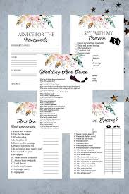 5 Wedding Reception Games Printable Wedding Reception Game Etsy Wedding Reception Games Fun Wedding Games Wedding Games