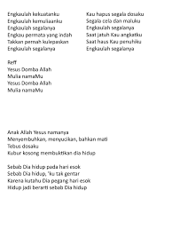 Dalam injil yohanes 20:13, maria magdalena kubur kosong itu memang adalah bukti bahwa yesus telah bangkit dan hidup. Lagu Ibadah Kelas