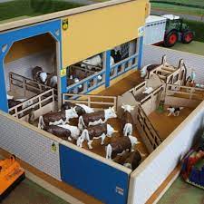 Wooden Cattle Handling Unit Farm Animal Toys Rodeo Toys Toy Barn