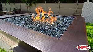 Outdoor gas fire pit with glass rocks. Outdoor Fire Pit Media Reflective Black Glass Youtube