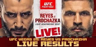 Maybe you would like to learn more about one of these? Ufc Vegas 25 Live Results Dominick Reyes Vs Jiri Prochazka