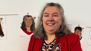 SONIA BOYCE Orange scarf (Sola), 2025 Colour pigment ink print