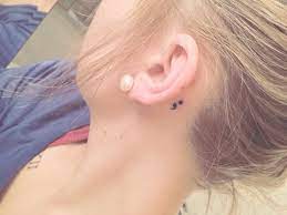 A semicolon represents a sentence the author could have ended, but chose not to. 85 Inspiring Semicolon Tattoo Ideas That You Will Love Semicolon Tattoo Behind Ear Tattoos Semicolon