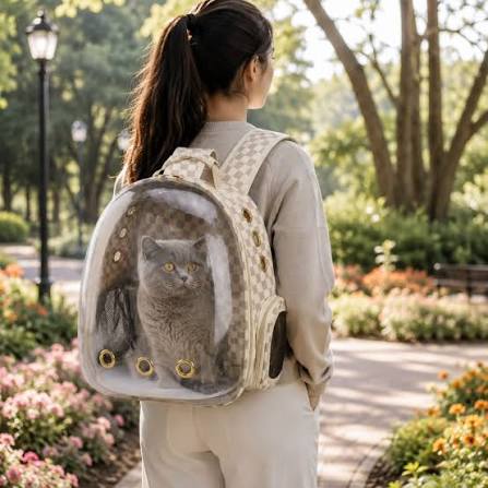 LD-429 Pet Mochila Transportador de Mascota - Ideal para viajar, acampar o  salir con tus amigos, lleva a tus mascotas contigo con este transportador  estilo mochila. - No importa cuándo o dónde