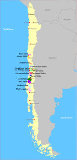 The curico valley is known for it's micro climates and the ability to grow over 30 different wine grape. Chile Map Of Wine Regions