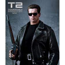 Terminator Terminator 2 Motorcycle Leather Jacket Free Shipping In Usa Leather Jacket Jackets Vintage Biker Jacket