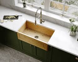 895 single bowl bamboo apron sink