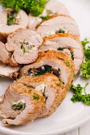 In addition to the added flavor, the bacon helps keep the pork moist on the inside. Stuffed Pork Tenderloin Cooking Lsl