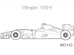 Coloring page of many formula 1 racing cars. Virgin Vr1 Forumula 1 Car Helpful Coloring Page Transportation Coloring Pages Coloring Pages Sports Coloring Pages