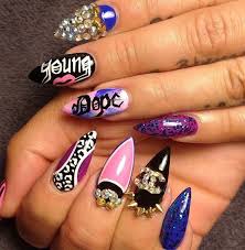 Made to order, may vary slightly from image. 10 Purple Stiletto Nail Designs You Must Have