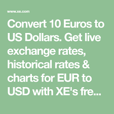Convert 10 Euros To Us Dollars Get Live Exchange Rates