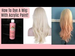 How To Dye A Wig Using Acrylic Paint With Pictures Wikihow Diy Hair Dye Wigs Diy Wig