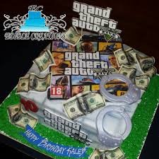 Grand Theft Auto Birthday Cake Gta 5th Birthday Party Ideas Xbox Party