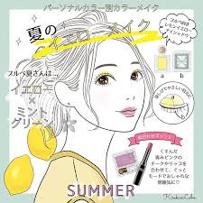 kisekaelaboさんはinstagramを利用しています パーソナルカラーサマーさんの イエローメイクのイラストです 手順など2枚目にありますので スワイプしてご覧くださいm パーソナルカラー カラー イラスト