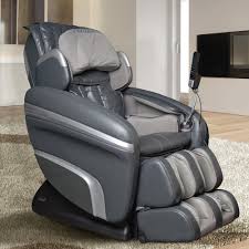 Titan Osaki Charcoal Faux Leather Reclining Massage Chair Os 7200hgrey The Home Depot Massage Chair Heated Massage Massage Chairs
