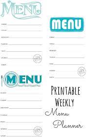 Free Printable Weekly Menu Planner The Diy Village Weekly Menu Planners Menu Planners Weekly Menu