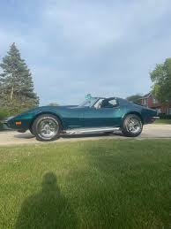 Image result for Blue Green 1973 Corvette