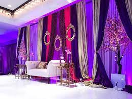 Indian Wedding Reception Backdrop Pink Purple And Gold Massachusetts Decorator Wedding Reception Backdrop Reception Backdrop Purple Wedding Decorations